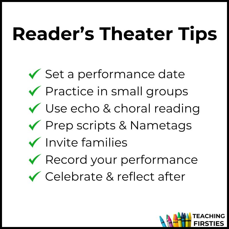 organizing readers theater shows