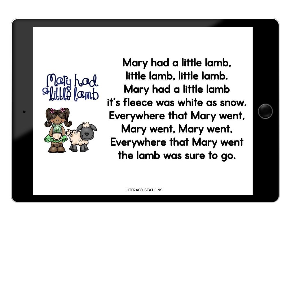 standards based poetry centers