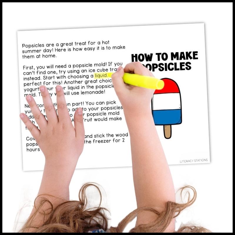 first grade close reading