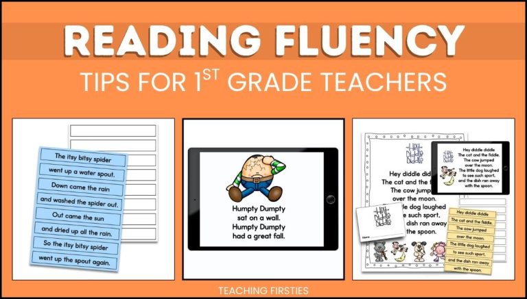 Building Reading Fluency with 1st Grade Poetry Centers and Nursery Rhyme Songs