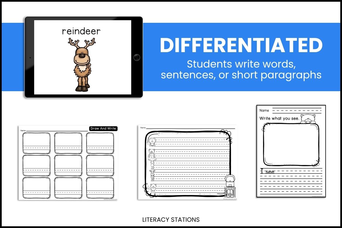 first grade writing centers