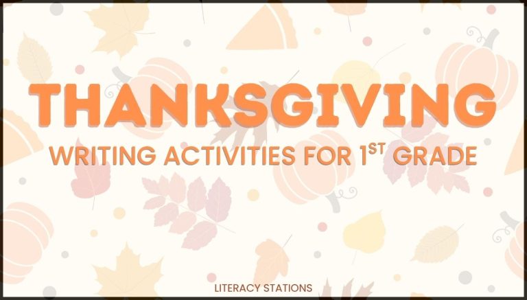Thanksgiving writing activities for first grade