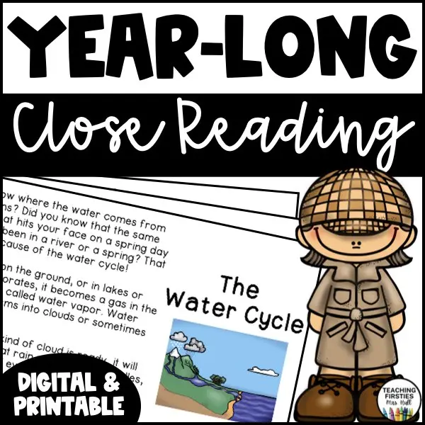 close reading passages year long 1